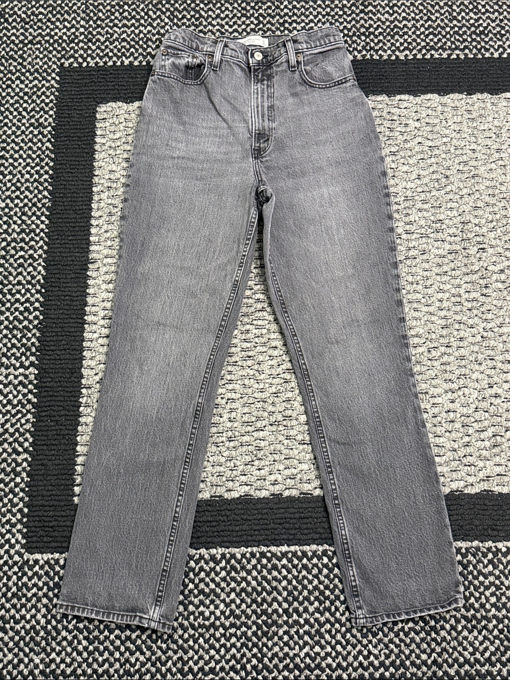 Abercrombie & Fitch The 90s Ultra High Rise Curve Love Jeans Sz 27 Straight Leg